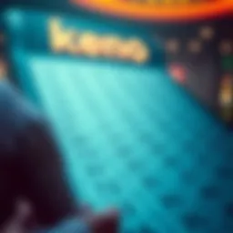 Illustration depicting keno number patterns