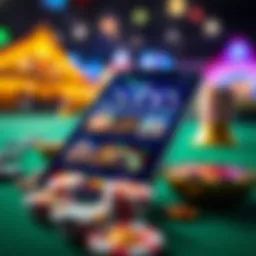 User interface of a leading casino app on iPhone showcasing game selection