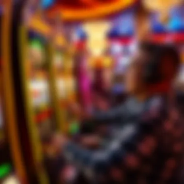 Thrilling Jackpot Moments A player enjoying a slot machine with an exciting jackpot feature