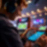 Engaging with Betting App Interface User interacting with a betting app interface