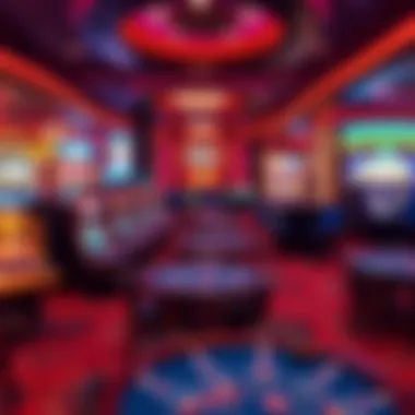 Interior view of Bo Vegas Casino showcasing gaming tables