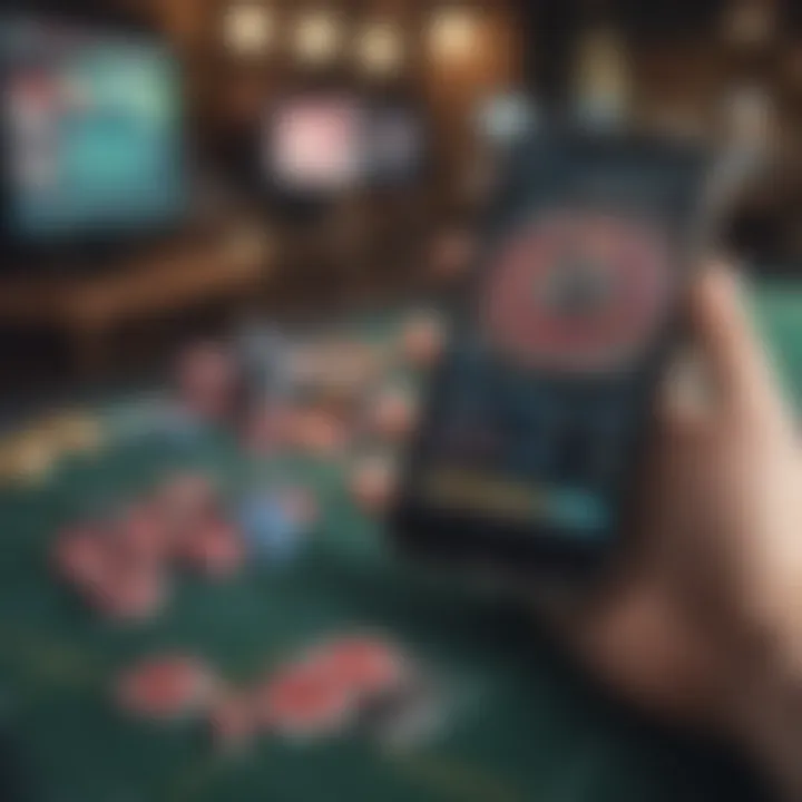 Infographic on the technology used in mobile betting platforms