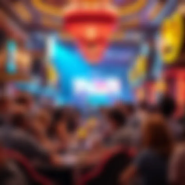 Entertainment and Dining Experience at Casino Mt Pocono A bustling crowd enjoying entertainment and dining at Casino Mt Pocono