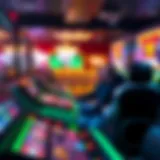 Illustration depicting the excitement of online gaming