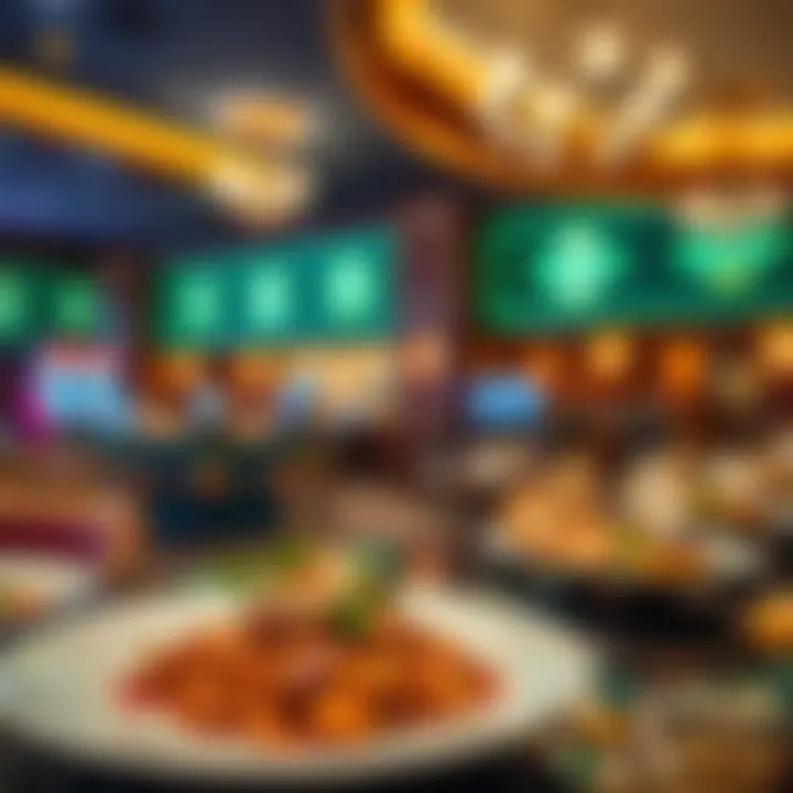 Culinary Delights at Clearwater River Casino Dining area with exquisite cuisine at Clearwater River Casino