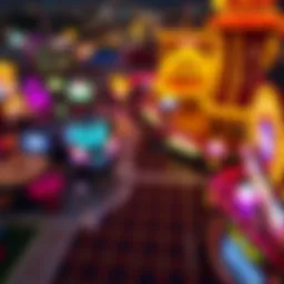 Aerial view of a popular Pennsylvania casino showcasing vibrant nightlife and excitement.