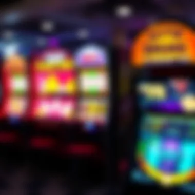 Modern digital full-size slot machine with vibrant graphics