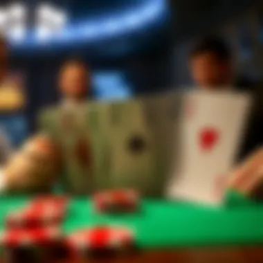 Psychological Tactics in Seven Card Poker A visual representation of common poker strategies and psychological tactics
