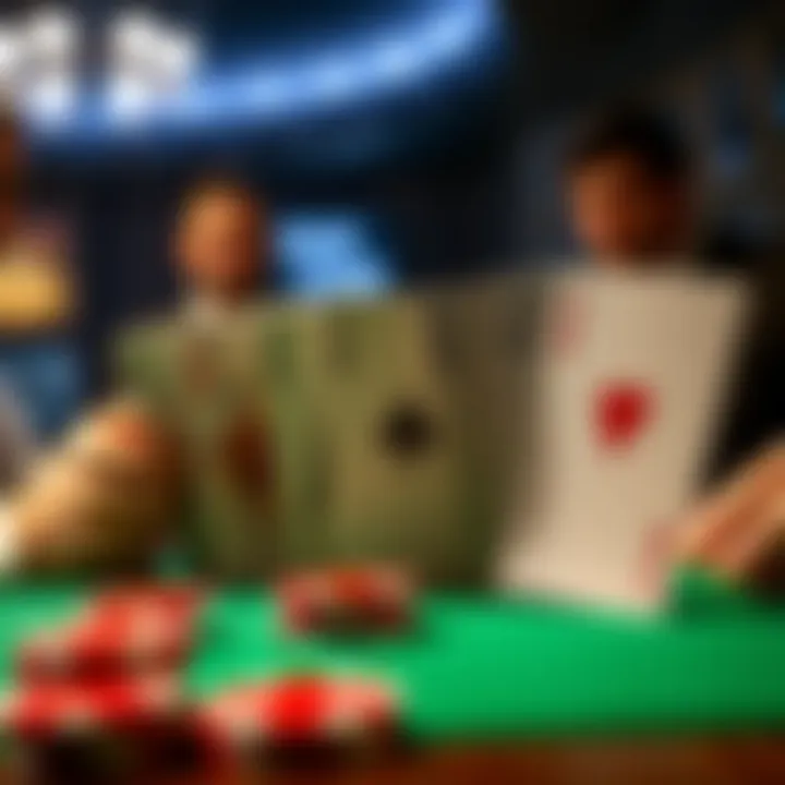Psychological Tactics in Seven Card Poker A visual representation of common poker strategies and psychological tactics