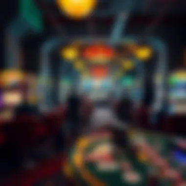 Cultural Journey Through Gambling History An artistic representation of the historical evolution of gambling