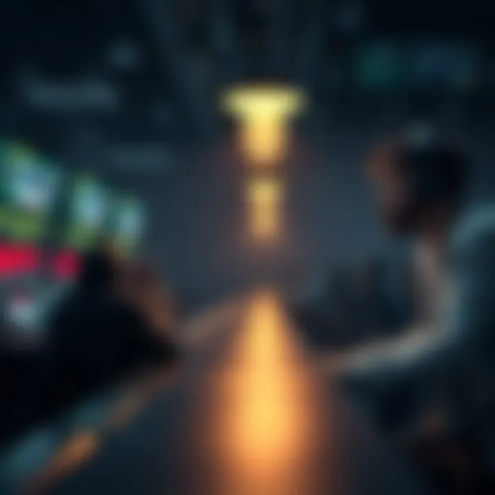 A conceptual graphic depicting consumer behavior in sports betting