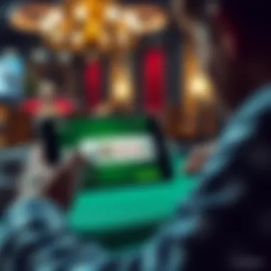 Choosing the Right Poker Application A player selecting the right poker application on a device