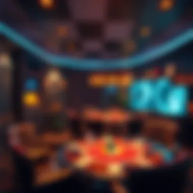 Atmospheric Decor for Poker Ambiance Atmospheric decor that enhances poker ambiance