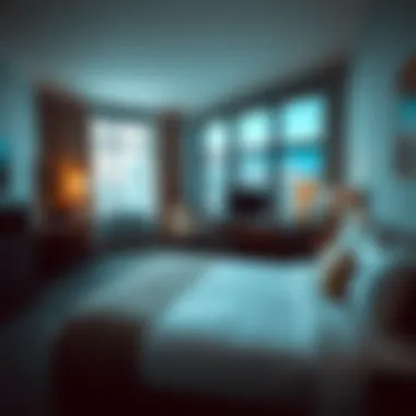 Cozy Room with Affordable Amenities Cozy hotel room showcasing affordable amenities