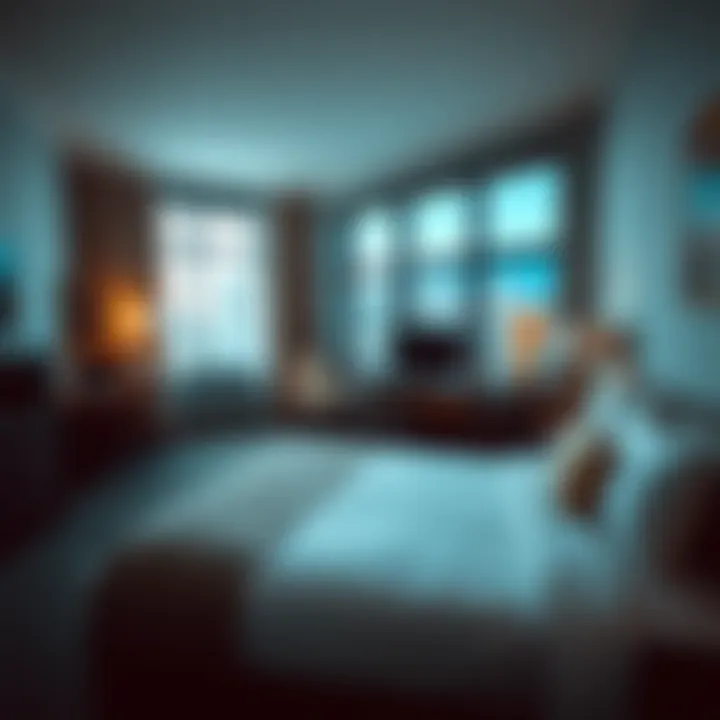 Cozy Room with Affordable Amenities Cozy hotel room showcasing affordable amenities