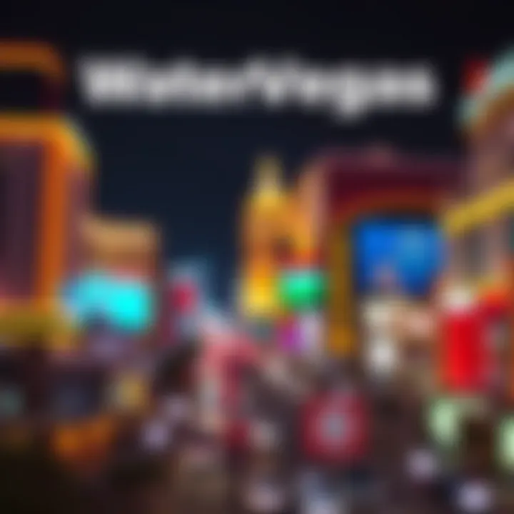 Vibrant Las Vegas Strip at Night Vibrant Las Vegas Strip at night, highlighting hotel locations