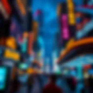 Vibrant Nightlife: Casinos in the Heart of the City Nightlife scene around a bustling casino