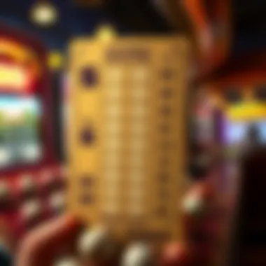 Strategic Ticket Selection in Keno Visual representation of Keno ticket with strategic selections