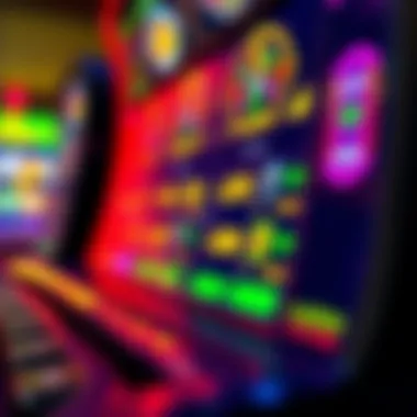 Vibrant Game Interface of Gun Lake Online Casino A close-up view of vibrant online casino game interface