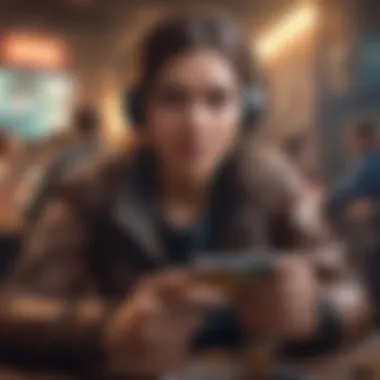 Player Engagement in Online Gaming Conceptual image showing player engagement and excitement