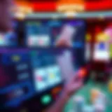 A captivating screen displaying multiple video poker games in action