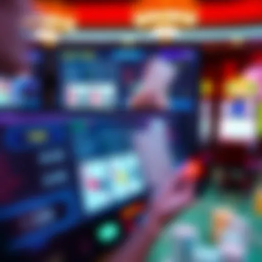 A captivating screen displaying multiple video poker games in action