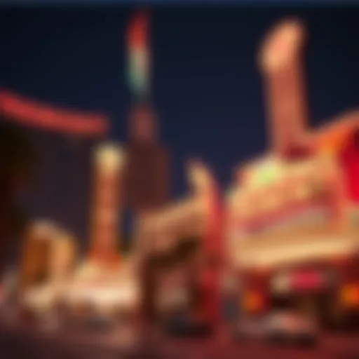 Illuminated exterior of Fremont Hotel & Casino at night