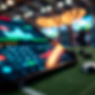 Modern Betting Technology Interface A close-up of a modern betting app interface on a smartphone, highlighting technological advancements.