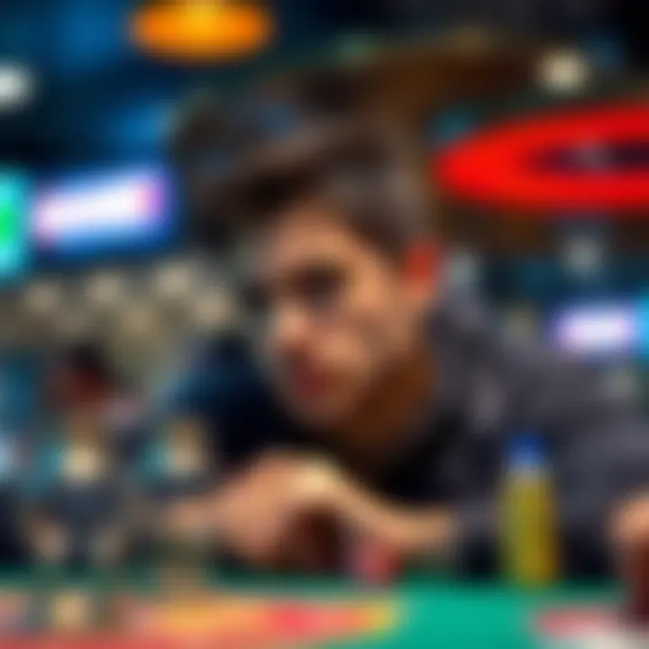 Strategic Decision Making in Betting A thoughtful individual contemplating a betting decision, emphasizing mental engagement in gaming.