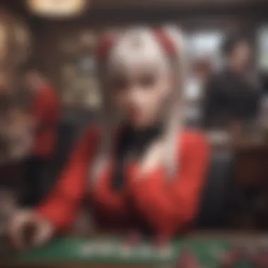 An intense gambling scene showcasing the thrill of Kakegurui