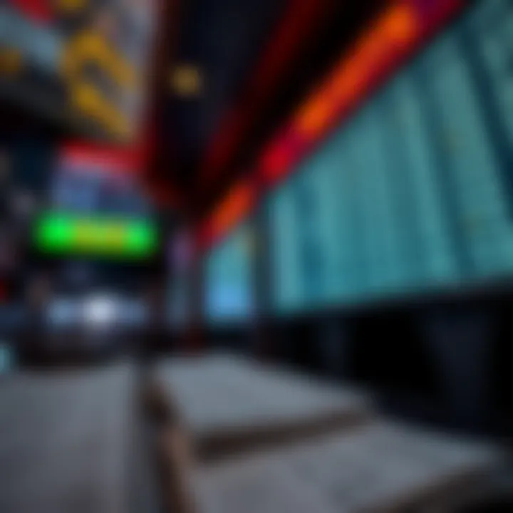 Betting Slips and Odds Display at a Sportsbook Close-up of betting slips and odds at a sportsbook