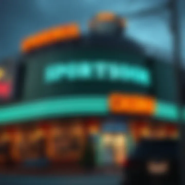 Prominent Sportsbook Location in New Jersey Exterior view of a popular New Jersey sportsbook