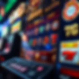 Detailed view of online slot interface