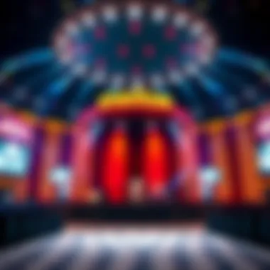 Exciting entertainment stage set for live performances