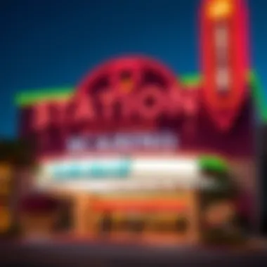 Vibrant Exterior of Station Casino Exterior view of Station Casino showcasing its vibrant signage