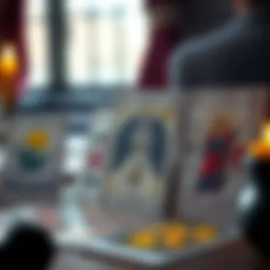 Diverse Tarot Symbolism A diverse group of tarot cards showcasing different styles and symbolism
