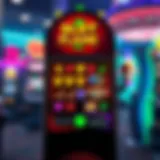 Vibrant slot machine interface showcasing unique game features