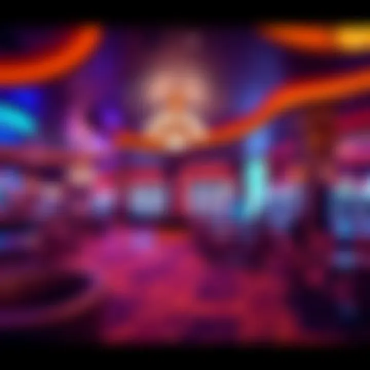Luxurious Casino Lounge Interior Interior shot of a luxurious casino lounge area