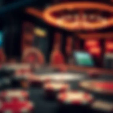 An abstract representation of technology impacting poker