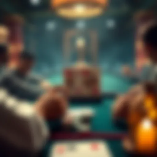 Illustration of Badugi gameplay showcasing card strategies