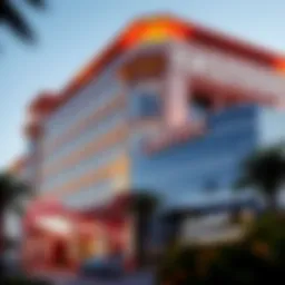 Exterior view of Eastside Cannery Hotel and Casino showcasing its modern architecture