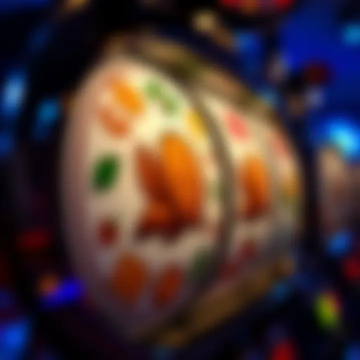 Traditional Symbols on Slot Machine Reels Close-up of a spinning slot machine reel adorned with traditional Mexican symbols