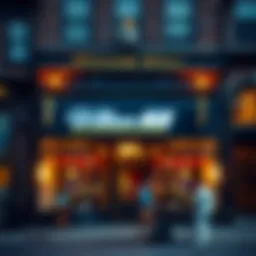 Historic storefront of William Hill showcasing its origins.