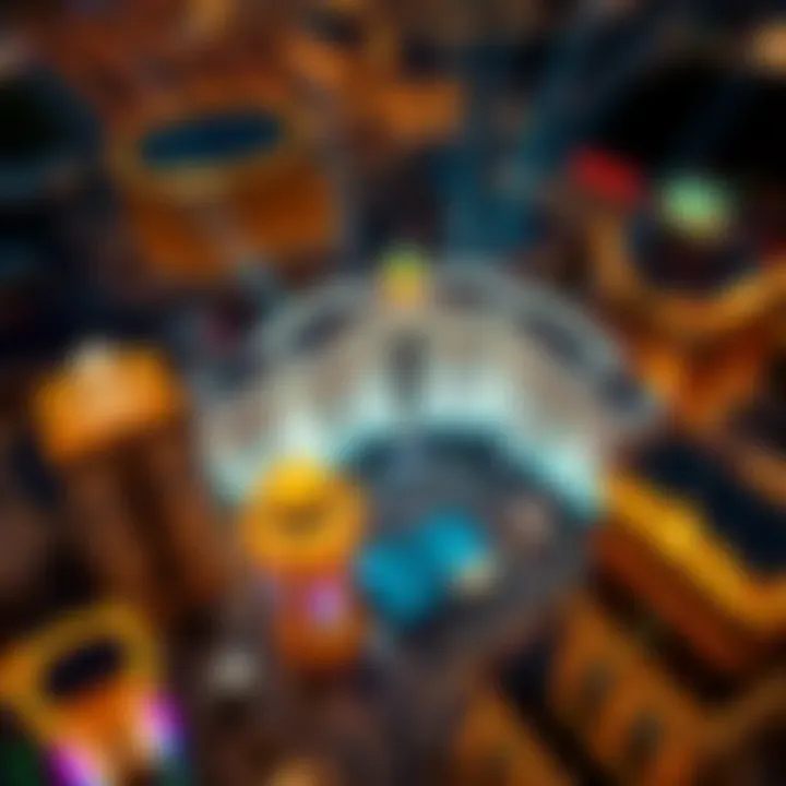 Aerial View of a Grand Las Vegas Casino Aerial view of a grand Las Vegas casino lit up at night