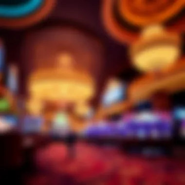 Luxurious Interior of a Las Vegas Casino Luxurious interior of a Las Vegas casino showcasing opulent decor