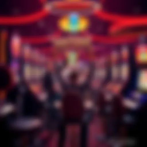 Incredible slot machine win celebration