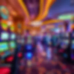 Luxurious gaming floor of MGM Casino Arizona showcasing vibrant slot machines and table games