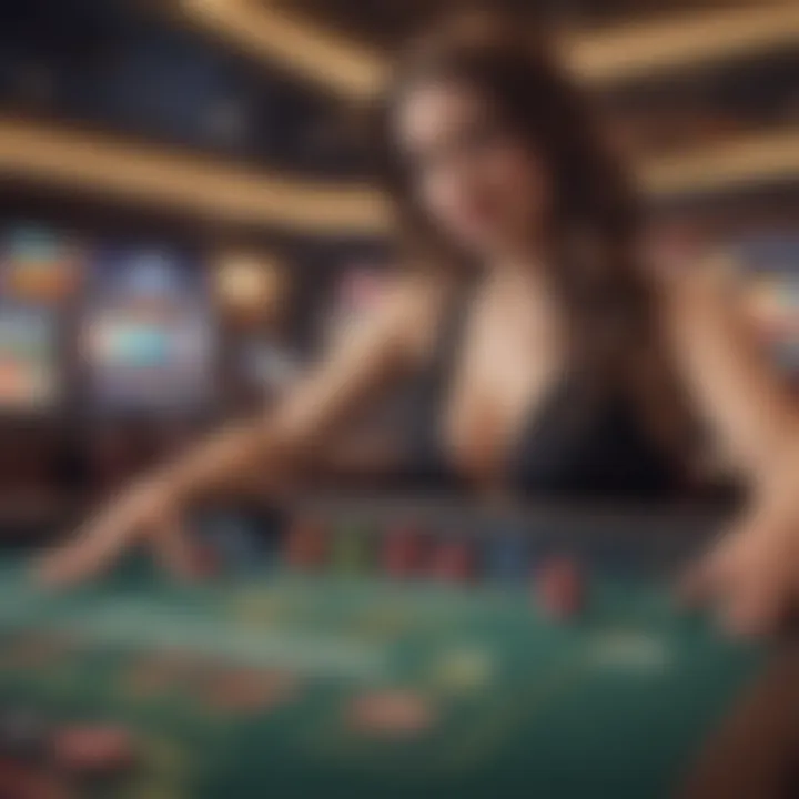 An online casino interface highlighting advanced technology and user engagement.