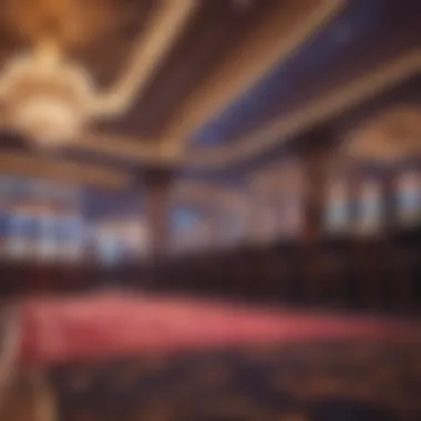 Vibrant Casino Atmosphere Luxurious casino floor with vibrant lights