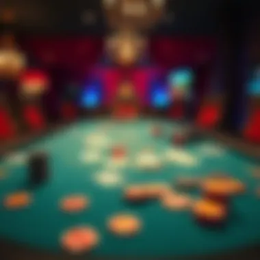 Authentic Poker Experience at Home A vibrant poker table setup with cards and chips